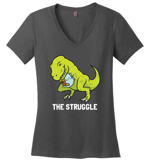 T-Rex Cookies Struggle V-Neck