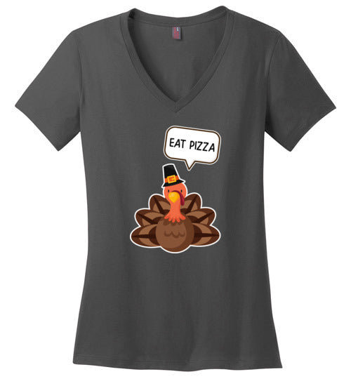 Thanksgiving Eat Pizza V-Neck