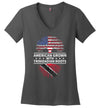 American Grown Trinidadian Roots V-Neck