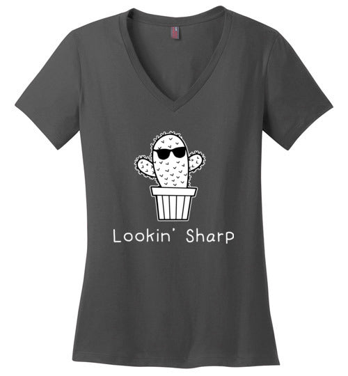 Lookin Sharp Cactus V-Neck