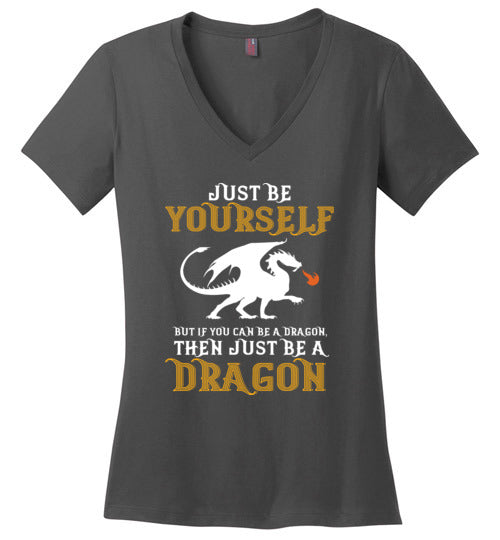 Just Be Yourself Dragon V-Neck