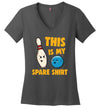 Bowling This Is My Spare Shirt V-Neck