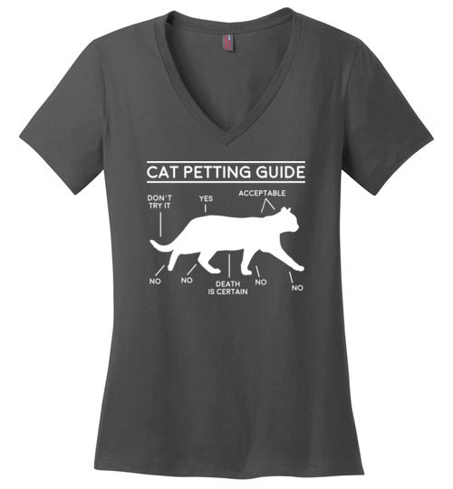 Cat Petting Guide V-Neck