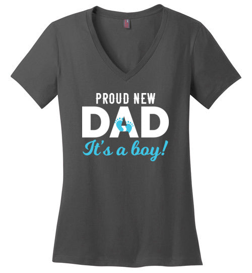 Proud New Dad Boy V-Neck