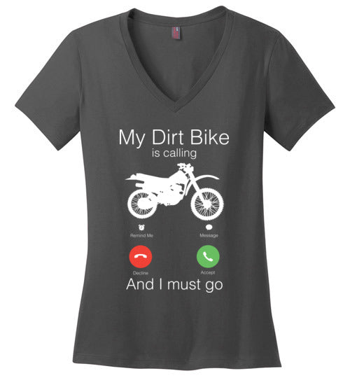 My Dirt Bike Is Calling V-Neck