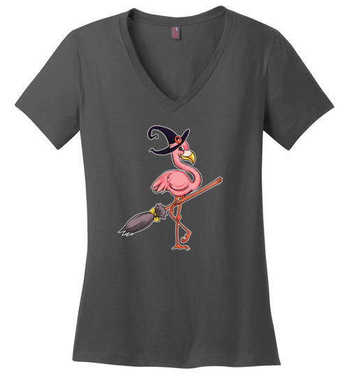 Flamingo Witch V-Neck