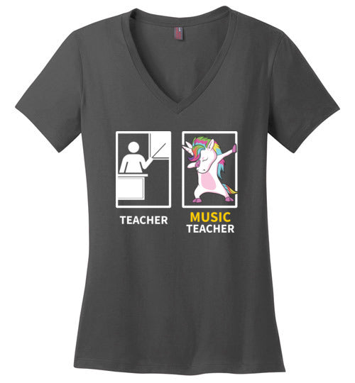 Dabbing Music Teacher V-Neck