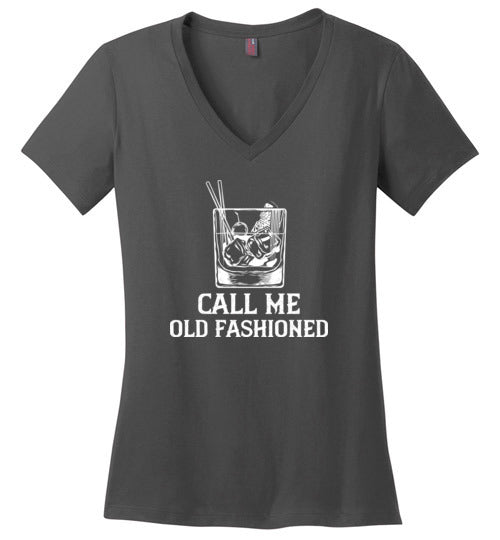 Call Me Old Fashioned Whiskey V-Neck