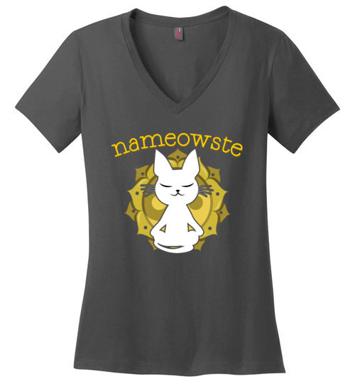 Cat Yoga Nameowste V-Neck