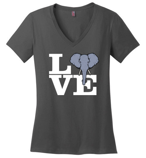 Love Elephants V-Neck