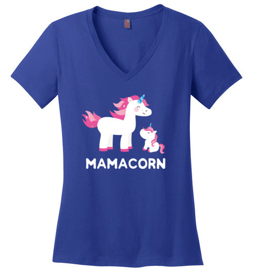Unicorn Mom Mamacorn V-Neck
