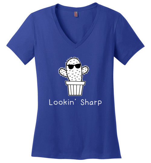 Lookin Sharp Cactus V-Neck