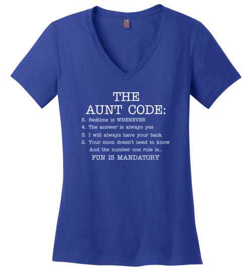 The Aunt Code V-Neck