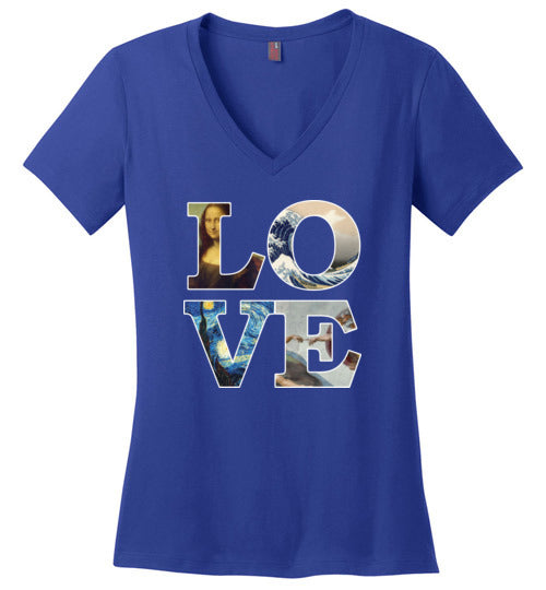Love Art Masterpieces V-Neck