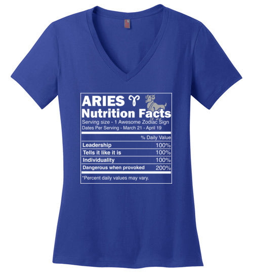 Aries Nutrition Facts V-Neck