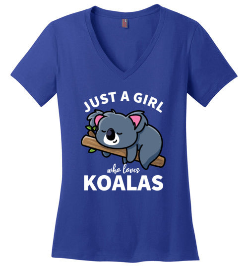 Just a girl who loves koalas V-Neck