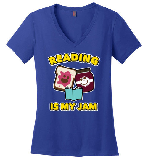 Reading Is My Jam V-Neck