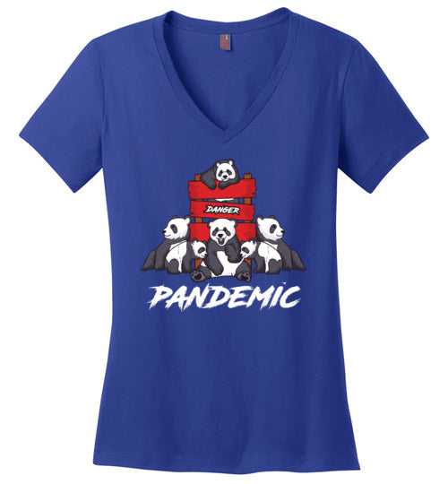Panda Pandemic V-Neck