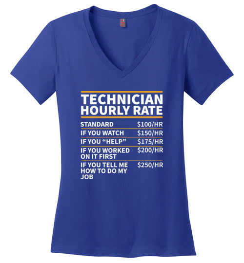 Technician Hourly Rate V-Neck