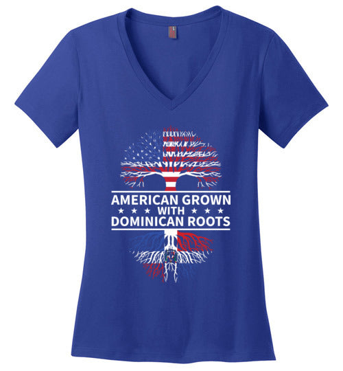 American Grown With Dominican Roots V-Neck