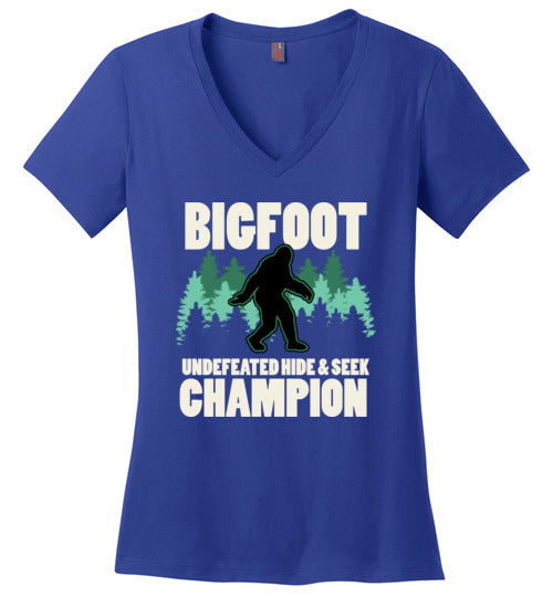 Bigfoot Hide And Seek Champion V-Neck