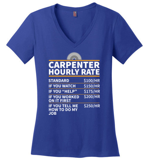 Carpenter Hourly Rate V-Neck
