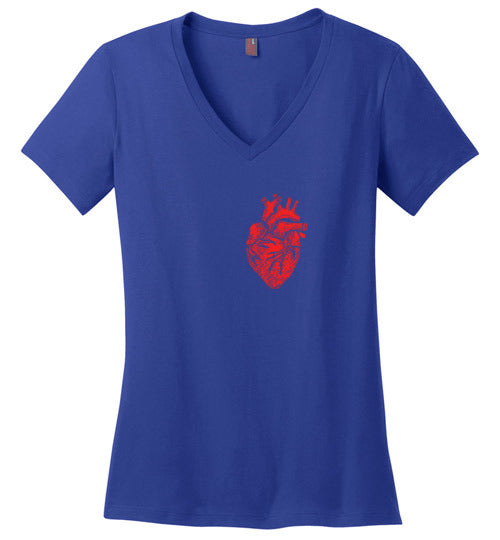 Anatomical Heart V-Neck