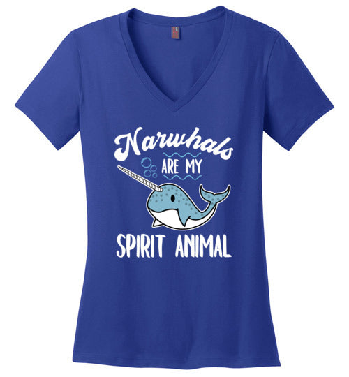 Narwhals Spirit Animal V-Neck