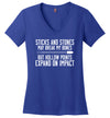 Sticks And Stones V-Neck