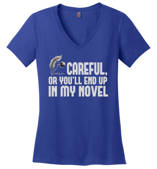 Careful Novel V-Neck