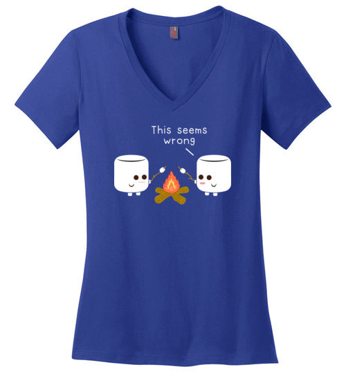 Marshmallows Roasting Marshmallows Camping V-Neck