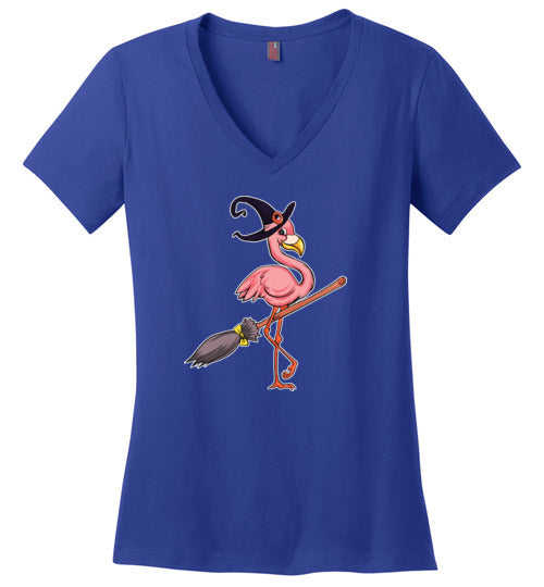Flamingo Witch V-Neck