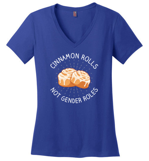 Cinnamon Rolls Not Gender Rolls V-Neck