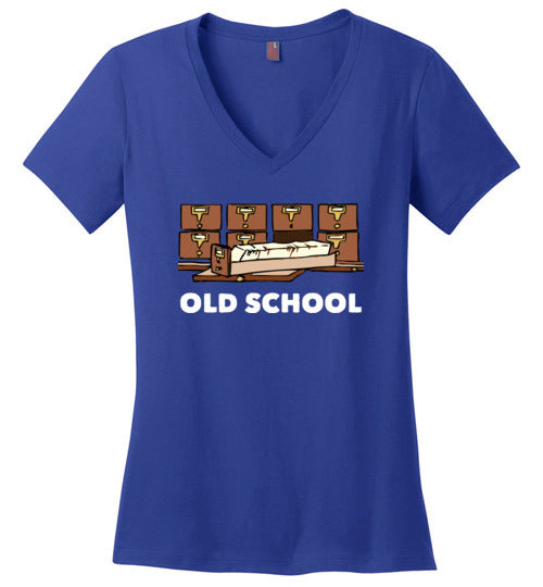 Librarian Old School V-Neck