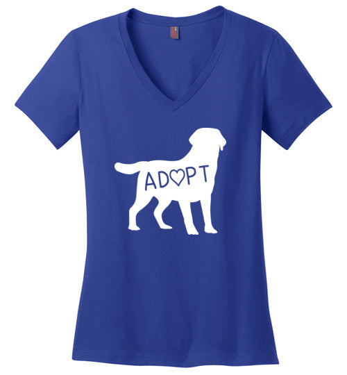 Adopt Dog V-Neck