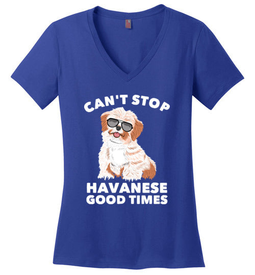 Cant Stop Havanese V-Neck