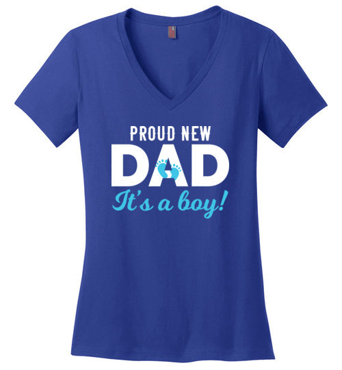 Proud New Dad Boy V-Neck