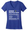 Zodiac Gemini Nutrition Facts V-Neck