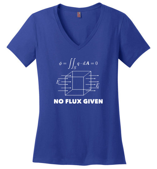No Flux Given Physics V-Neck