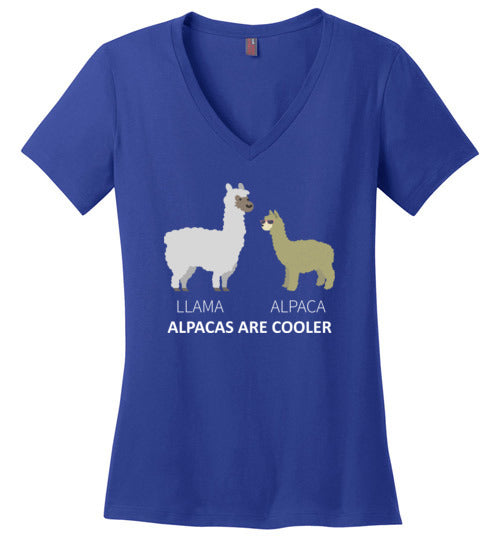 Llama Alpacas Are Cooler V-Neck