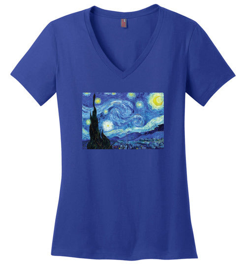 Van Gogh Starry Night V-Neck