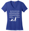 Cat Music Sheets V-Neck