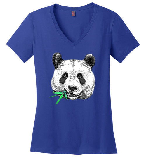 Panda Face V-Neck