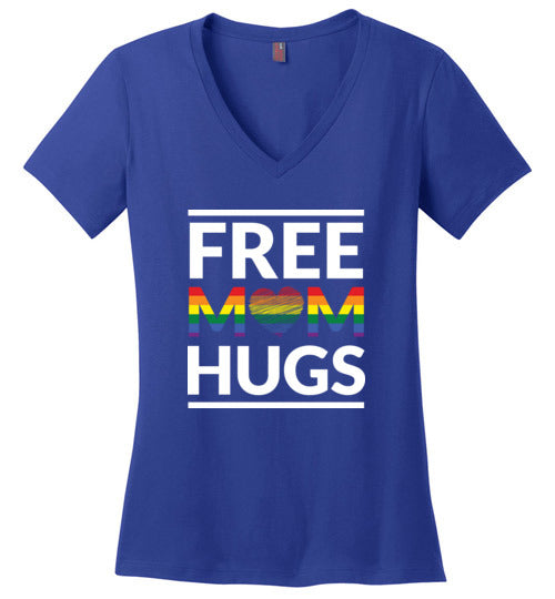 Free Mom Hugs V-Neck