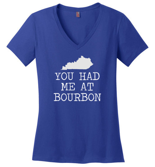 Kentucky You Had Me At Bourbon V-Neck