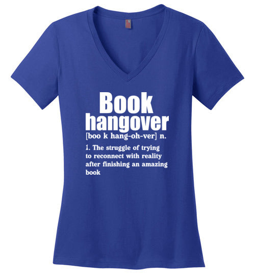 Book Hangover Definition V-Neck