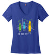 Crayon He Did it V-Neck