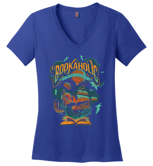 Bookaholic Octopus V-Neck