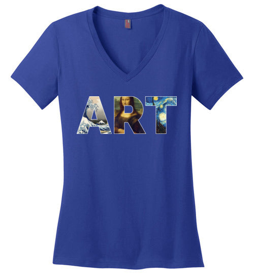 Famous Works of Art V-Neck