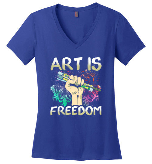 Art Is Freedom V-Neck